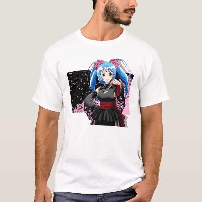 Anime-Mädchen-T - Shirts (Vorderseite)