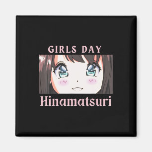 Anime Mädchen Tag Hinamatsuri Feiertag oder Puppen Magnet