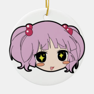 Anime-Mädchen-Verzierung Keramik Ornament