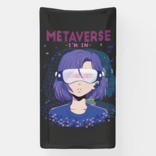 Anime-Mädchen Virtual-Reality-Brille Banner