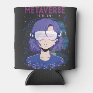 Anime-Mädchen Virtual Reality Brille Can Cooler Dosenkühler