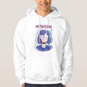 Anime-Mädchen Virtual-Reality-Brille Hoodie