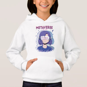 Anime-Mädchen Virtual Reality Brille Hoodie