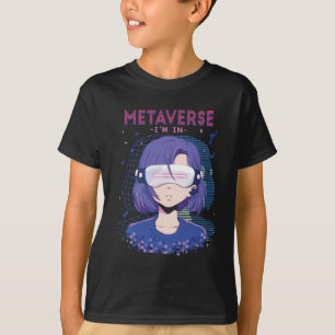 Anime-Mädchen Virtual Reality Brille Jungen T-Shir T-Shirt