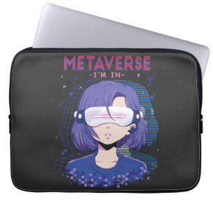 Anime-Mädchen Virtual-Reality-Brille Laptop-Hülle Laptopschutzhülle