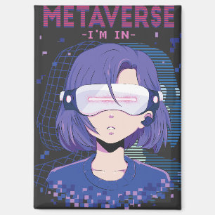 Anime-Mädchen Virtual-Reality-Brille Magnet