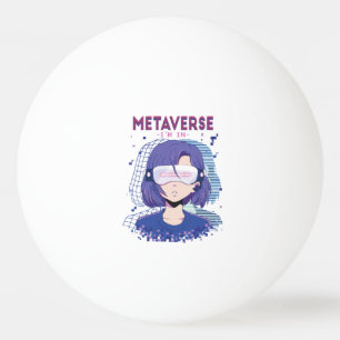 Anime-Mädchen Virtual Reality Brille Ping Pong Bal Tischtennisball