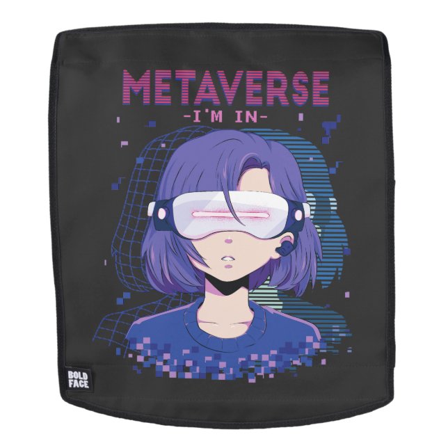 Anime-Mädchen Virtual-Reality-Brille Rucksack (Abnehmbare Front)