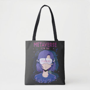 Anime-Mädchen Virtual-Reality-Brille Tote Bag