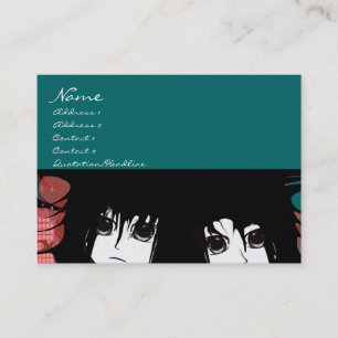 Anime Mädchen Visitenkarte
