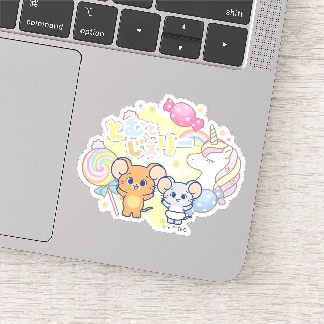 Anime Magical Candyland mit Jerry und Tuffy Aufkleber (Detail)