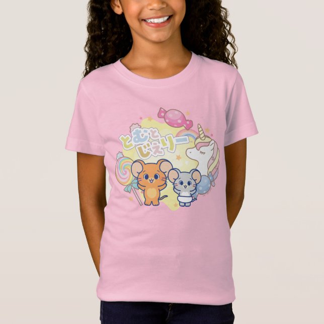 Anime Magical Candyland mit Jerry und Tuffy T-Shirt (Vorderseite)