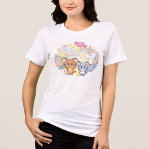 Anime Magical Candyland mit Jerry und Tuffy Tri-Blend Shirt