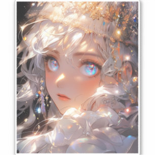 Anime Magical Girl Fantasy Art Aufkleber