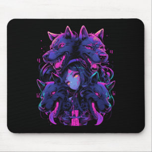 Anime Manga Cyberpunk Ästhetische Techwear Harajuk Mousepad