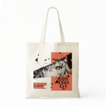 Anime Manga Girl Eyes Tote Bag