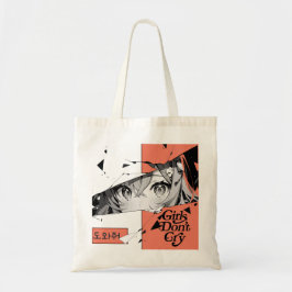 Anime Manga Girl Eyes Tote Bag Tragetasche