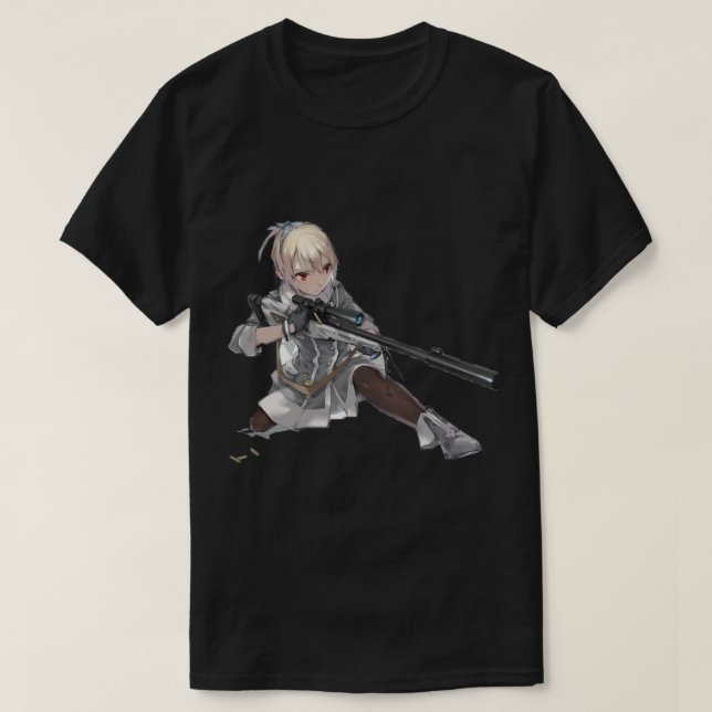 Anime Manga Girl Gun T-Shirt (Design vorne)