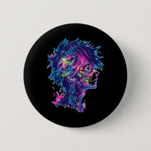 Anime Manga Grafik Illustration Anime Button