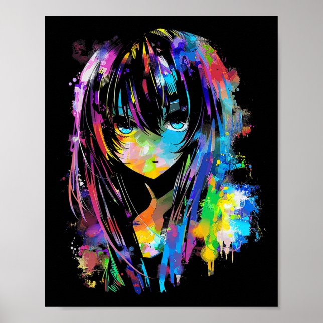 Anime Manga Graphic Colorful Art Anime Poster (Vorne)