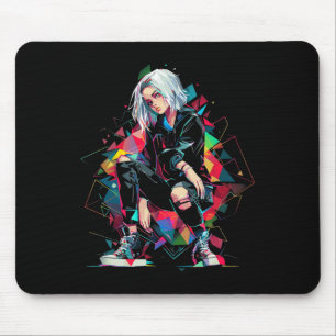 Anime Manga Graphic Polygon Art Anime Mousepad