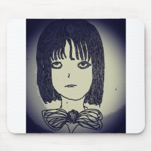 Anime Manga Mädchen in düster Mousepad