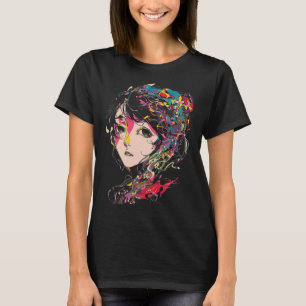 Anime Manga Motif Farbige Illustration Anime 1 T-Shirt