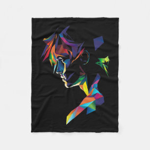 Anime Manga Motif Farbiges Kunstwerk Anime Fleecedecke