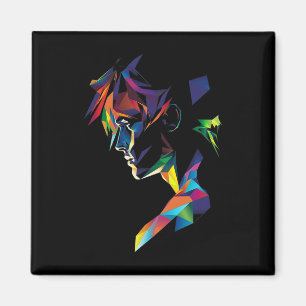 Anime Manga Motif Farbiges Kunstwerk Anime Magnet