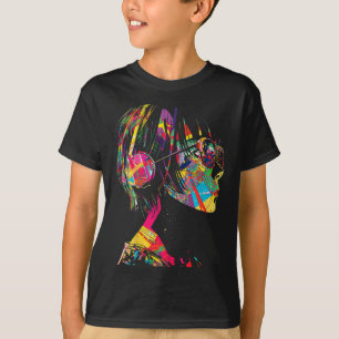 Anime Manga Motif Geometric Artwork Anime T-Shirt