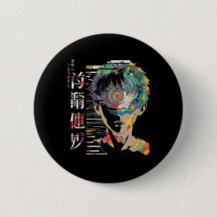 Anime Manga Motif Mandala Artwork Anime 1 Button