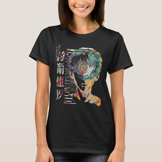 Anime Manga Motif Mandala Artwork Anime 1 T-Shirt (Vorderseite)