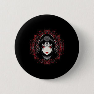 Anime Manga Motif Mandala Illustration Anime 1 Button