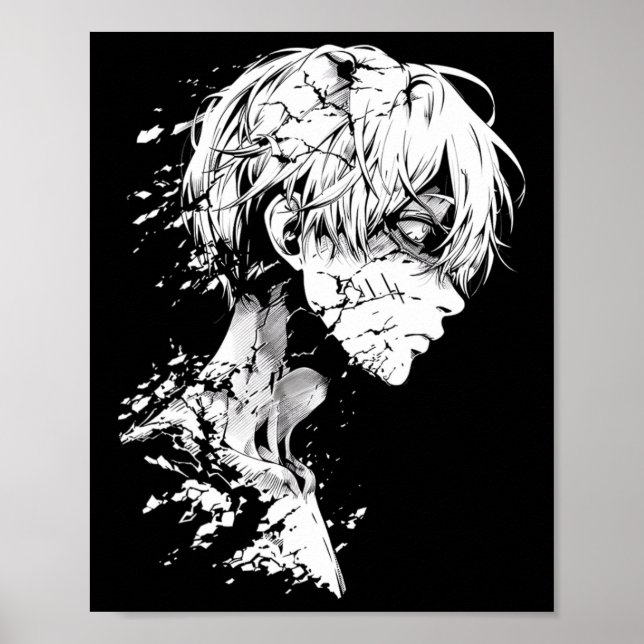 Anime Manga Motif Zeichnend Artwork Anime Poster (Vorne)