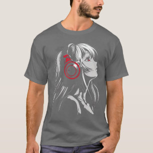 Anime-Manga-Motiv Kopfhörer Kunstwerk Anime vintag T-Shirt