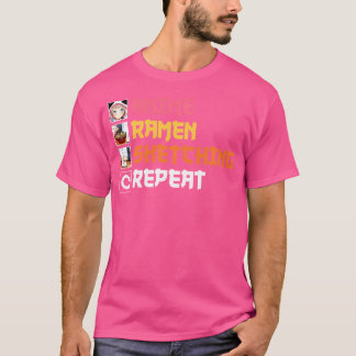 Anime Manga Otaku Japanisch Ramen Lover Sketching T-Shirt