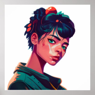 Anime Manga Pop Kunstliebhaber Pop Liebhaber Carto Poster