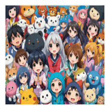 Anime Manga Pop Kunstliebhaber Pop Liebhaber Carto