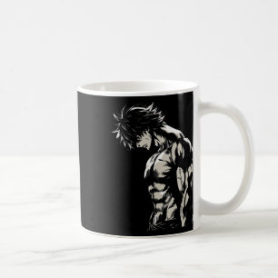 Anime Männer Charakter Bizeps Workout Motivierend Kaffeetasse