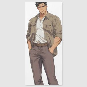 Anime-Männer Zaddy Magnetkarte