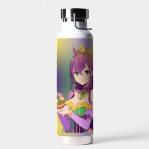 Anime Mardi Gras King cake Trinkflasche