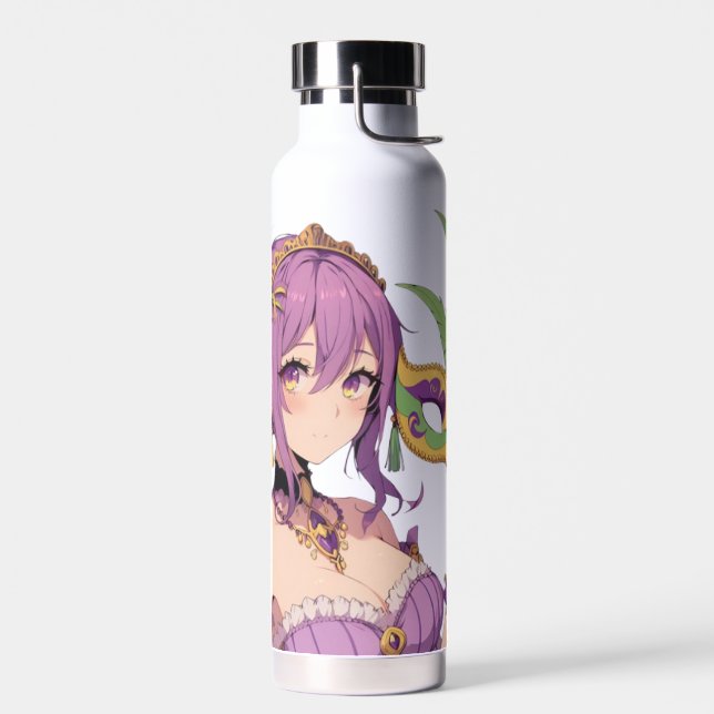 Anime Mardi Gras Maske Trinkflasche (Links)