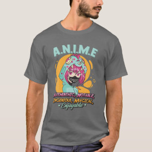 Anime Meaning Authenthic Notable Ingenious Magical T-Shirt