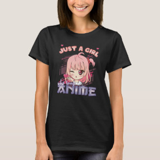 Anime Merch Just A Girl, der Anime Anime Girl Lieb T-Shirt