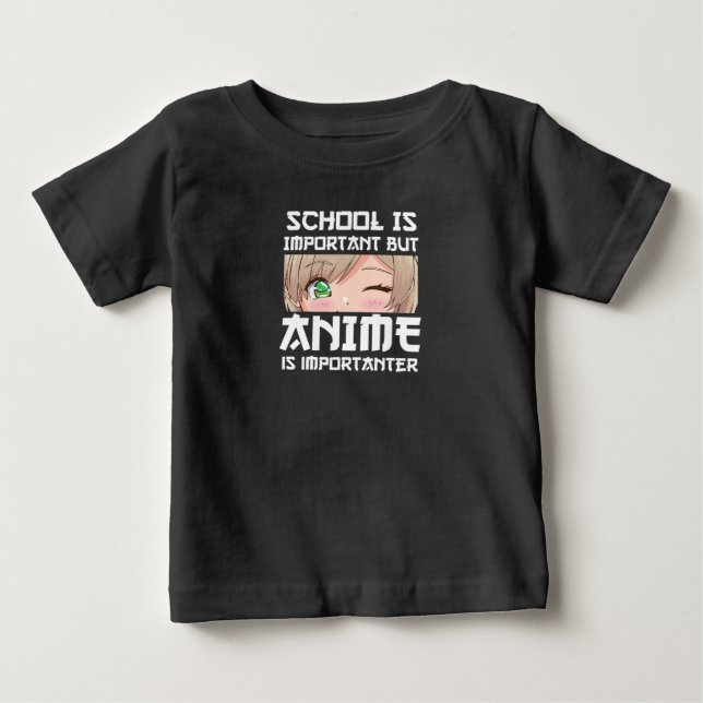 Anime Merch Shirt Just A Girl, der Anime und Liebe (Vorderseite)
