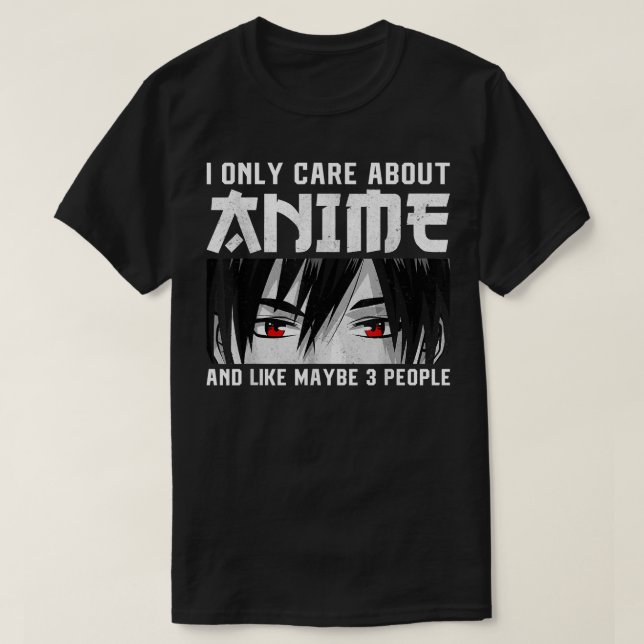 Anime Merch Women Teen Girls Boys, die ich nur abo T-Shirt (Design vorne)