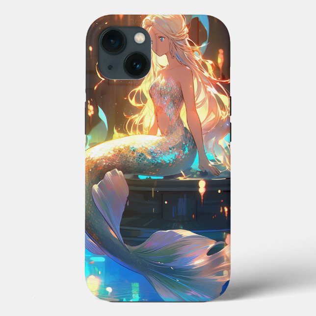 Anime Mermaid Girl Fantasy Art Case-Mate iPhone Hülle (Rückseite)