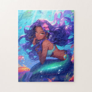 Anime Mermaid Girl Fantasy Art Puzzle