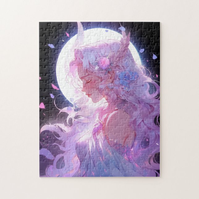 Anime Moon Princess Fantasy Art Puzzle (Vertikal)