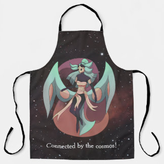 Anime, moth woman, Nebula, Space Schürze